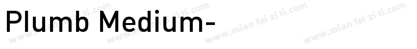 Plumb Medium字体转换